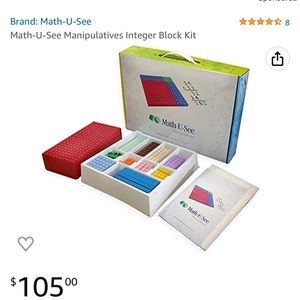 Math U See Primer Book & Manipulative Blocks - Excellent Condition